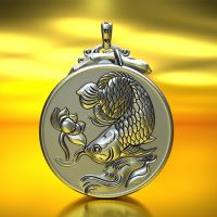 【YD】 RetroSen Color Niannianyouyu Carp Necklace Female Arowana Pendant Pendants for Jewelry