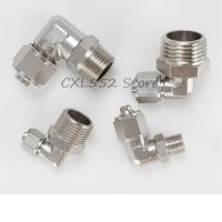 1Pc PL6/8/10/12 M5/01/02/03/04 Copper Nickel Plated PL Quick Turn Elbow Male Thread 360 ° Pneumatic Hose Connector