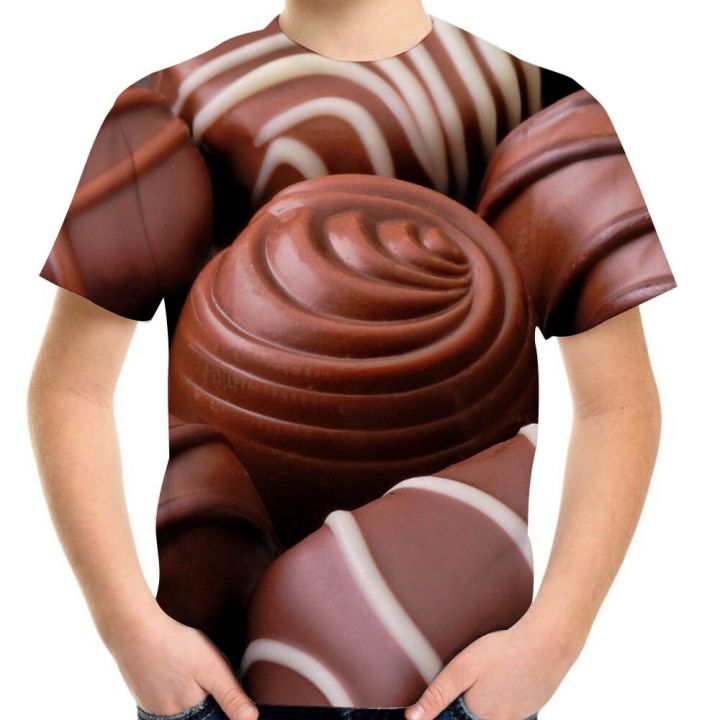 girl-boy-3d-t-shirt-food-chocolate-candy-sauce-kitkat-creativity-pattern-print-t-shirt-for-4-20y-children-kids-birthday-clothes