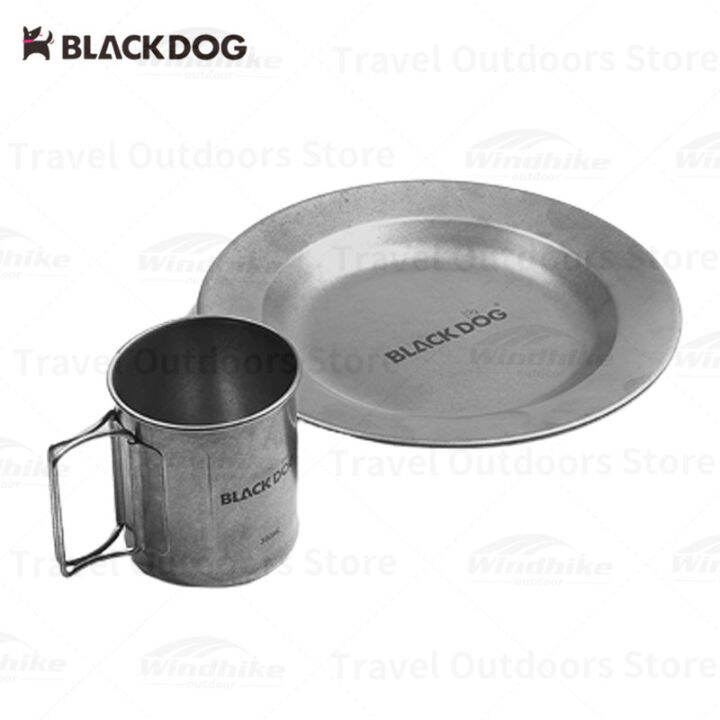 Naturehike BLACKDOG Vintage Outdoor Tableware 304 Stainless Steel