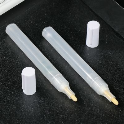 Plastic Transparent Empty Pen Rod Repeatable Use Graffiti Pens Barrels Tube Refillable Ink Marker Barrels Pen Stationery
