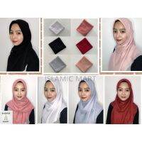 《South wind Han rhyme》 Tudung Bawal Umama ตัดด้วยเลเซอร์ Voile ฝ้ายเรียบ (Mudah Dibentuk) Bidang 45สวมใส่ได้ทุกวันสำหรับชาวอิสลาม