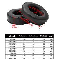 [Feida Digital Store] แผ่นรองหูฟังสำรอง1คู่60มม.-110มม. แผ่นรองหูฟังทั่วไปเบาะรองหูฟัง Memory Foam Ear Cover สำหรับ Razer Akg Denon Headset