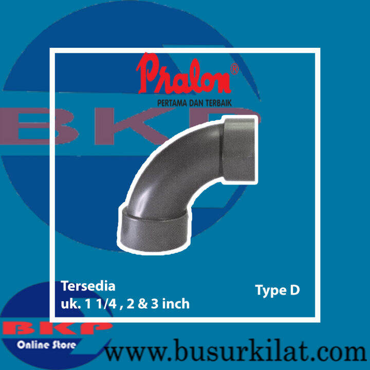 Long Elbow 3 Inch PVC Pralon D / Large Radius Elbow / Sambungan Pipa