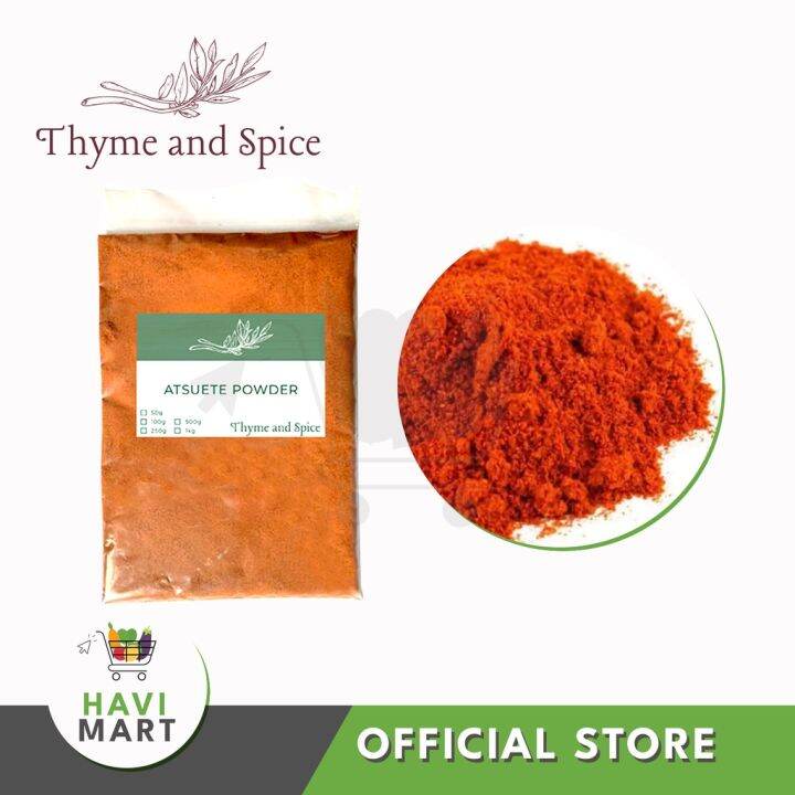 Thyme & Spice Premium Atsuete (Annato) Powder 50g Lazada PH