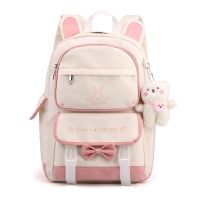 ? Large capacity junior high pupil bag Japanese ins is pure and fresh and sweet backpack cartoon cute backpack of the girls