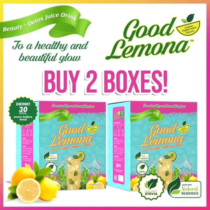 BUY 2 [Good Lemona] Beauty and Detox Juice Drink 21g Infused with