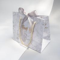 New Creative High-quality Grey Marble Gift Bag for ChristmasweddingBaby ShowerBirthday Party Favors Gift Packaging Box