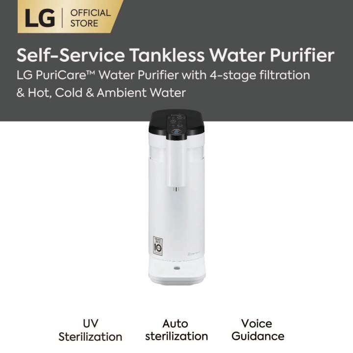 LG PuriCare Tankless Water Purifier WD516AN with 4Stage Filtration Hot
