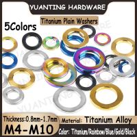 1Piece-2Pcs Titanium Alloy Flat Washers M4 M5 M6 M8 M10 Colorful Screw Gaskets for RC Parts Car Accessories Bicycle Fittings Nails  Screws Fasteners