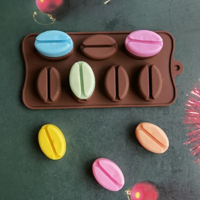 Silicone 7 Cavity Beans Mousse Mold pudding Decorating Baking Pastry Tools