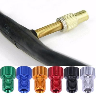 4pcs Bicycle Valve Adapter Convert Tube Air Pumps Head Connector Road Cycling Parts Bicycle Pump Accessories 6 Colors
