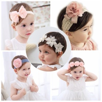 【YF】 korean Baby headband newborn fabric flowers  girls headbands jewelry accessory photographed photos Children hair accessories