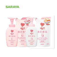 เซ็ตโฟมแชมพูสระผมและโฟมครีมนวดผม อะราอุ.(ขวด+ถุงเติม) : arau. Foam Shampoo + Conditioner (Bottle+Refill)