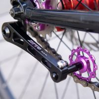 ตัวปรับความตึงโซ่จักรยาน Single Speed และชุดสำหรับจักรยานเสือหมอบโลหะผสมอลูมิเนียมประสิทธิภาพการขี่จักรยาน MTB จักรยาน-ติดตั้งง่าย