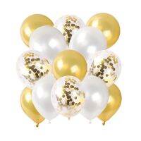 13pcs 12inch Rose Gold Confetti Balloon White Latex Balloons Birthday Party Decorations Kids Baby Shower Globos Anniversaire Balloons