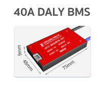 DALY BMS บอร์ด BMS สำหรับแบตเตอรี่ LiFePo4 (3.2V) 4S 12V 40A 50A 60a 80A 100A  Battery Management System วงจรจัดการแบตเตอรี่