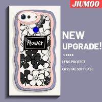 JIUMOO เคสเคสสำหรับ Honor V20โปร V30การ์ตูนแฟชั่นดอกไม้ธรรมดาขอบคลื่นเคสนิ่มกันกระแทกป้องกันเลนส์กล้องเคสโทรศัพท์โปร่งใสน่ารัก