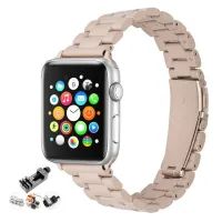 สายเหล็กสแตนเลสสำหรับสายคาด Apple Watch สร้อยข้อมือสปอร์ตสำหรับ IWatch Series 7/6 /Se/ 5/4/3/2ขนาด38มม. 42มม. สายรัดโลหะ40มม. 44มม.