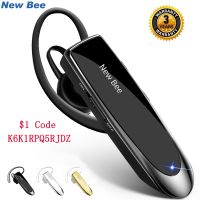 New Bluetooth V5.0 Headset Headphones Hands-free Earphones 22H Music Earpiece with CVC6.0 Mic for Business/Driving