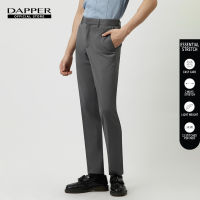 DAPPER กางเกงทำงาน Essential Stretch ทรง Skinny-Fit สีเทา