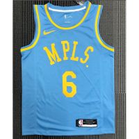 【Hot Pressed】2023NBA Jerseys Los Angeles Lakers No.6 JAMES Blue MPLS. Basketball Jersey