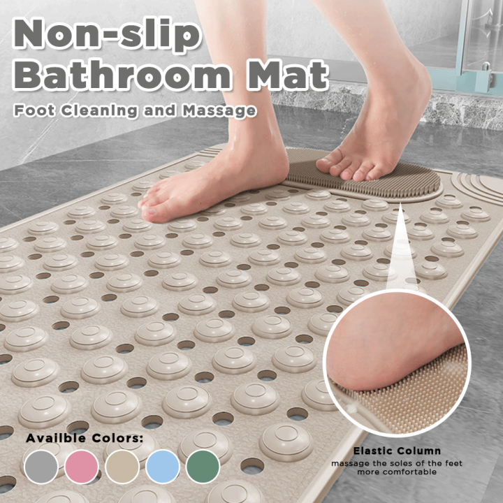 1pc Bathroom Non-slip Mat, Shower Non-slip Carpet, Foot Massage Mat