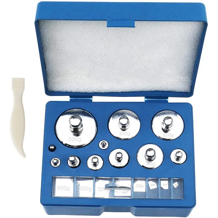 19Pcs Calibration Gram Weight Tools, Calibration Weight, With 1 Pcs Tweezer 10Mg to 200G Balance