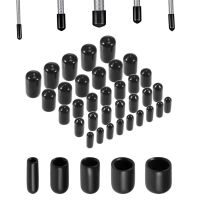 5-50pc Rubber End caps Screw End Cap Cover Plastic Tube Hub Thread Protector Push-fit Caps rubber threaded cap Fasteners