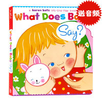 What does baby say baby want to say? Teach parents and children early. Turn over the book. Karen Katz Karen Katz childrens introduction enlightenment cognition English learning English picture book