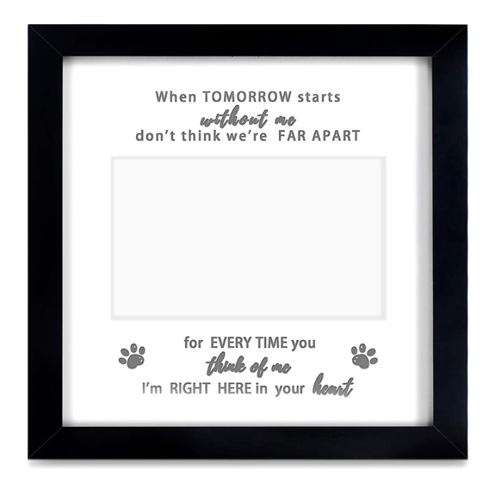 1-pcs-pet-picture-frame-dog-frame-9x9-memorial-pet-loss-picture-frame-for-pet-lover-birthday-gift-black