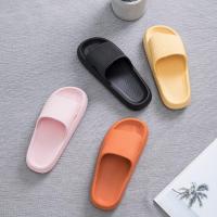 ✨READY STOCK✨WANNA Japanese Style Household Cool Thick Sole Shower Slippers Female Couples Increased Household Bath Shower Anti Skid Thick Bottom 4.5cm Male Summer Soft Bottom 36-45