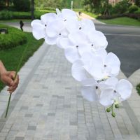 Artificial Flower Butterfly Orchid Fake Silk Flower 10 Heads DIY Phalaenopsis Butterfly Orchid For Wedding Home Christmas Decor