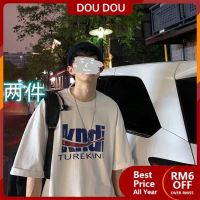 CODpz119nb ❉t Shirt Hong Kong Style Mens t-Shirt Letter Street Wear Versatile Trendy Super Hot cec Short-Sleeved Loose☂