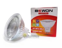 Bewon หลอดไฟ LED MR16 5W 220V ขั้ว GU5.3 แสงวอร์มไวท์ (แสงเหลือง)