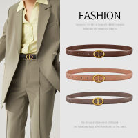 Womens Leather Belt Simple Fashion Korean Style Thin Belt Alloy Assembly Buckle High Quality Leather Designer nd Luxury Belt