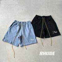 G3UV RHUDE LAIF drawstring heavy shorts high street fashion brand loose casual summer mens and womens American beach shorts dd