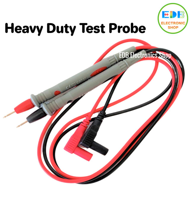Multimeter Test Probe Heavy Duty 35" long Test Leads Pin Needle Tip to