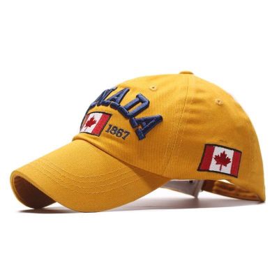 ₪✆﹍ Cross-border supply European and American adult baseball caps CANADA caps for men and women Popular adult alphabet baseball caps