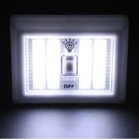 8W Wall Switch Night Light Corridor COB switch lamp Emergency Lights cabinet lamp Battery Operated LED Emergency Lamp Push Button