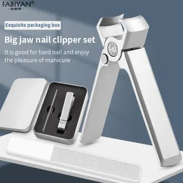 6 Pack) Nail Clippers Set Stainless Steel Fingernail Clippers, Sharpest Nail  Cutter Heavy Duty Curved Edge For Adults Men Women With Swing Out Nail C