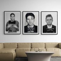 2023 ▲ Music Star Mug Shot Sinatra Cash and Elvis Poster Racing Home Decoration Art Decor Painting For Living Room Wall Canvas Poster