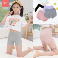 【Ready Stock】 ∈ C22 [Ready Stock Free Shipping] Girls Safety Pants Summer Thin Shorts Pure Cotton Anti-Glare Leggings Childrens Three-Quarter