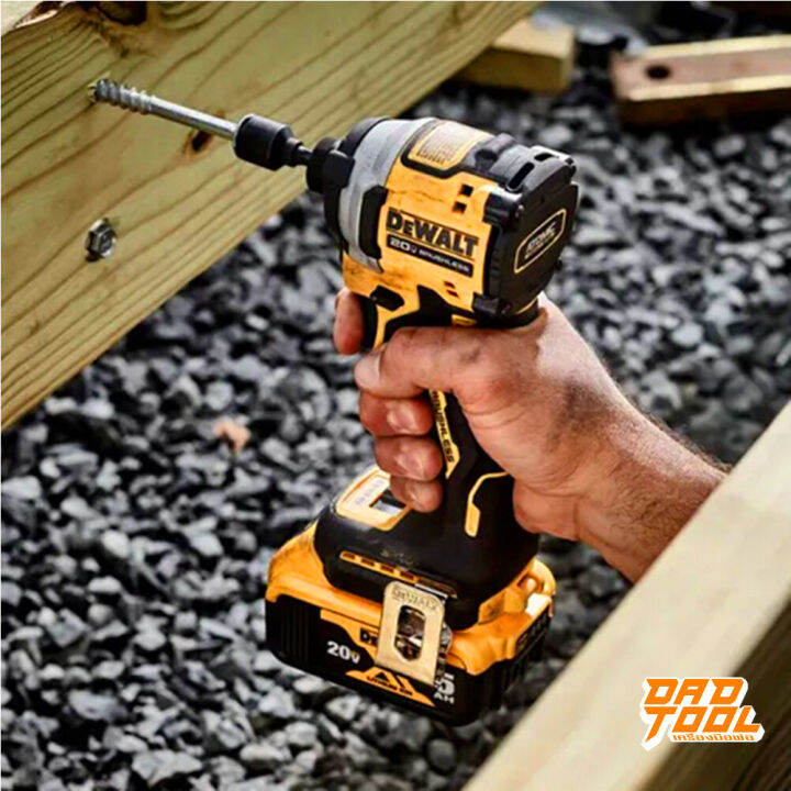 dewalt-บล็อกแบตไร้สาย-ไขควงกระแทกไร้สาย-ไร้แปรงถ่าน-20-v-max-atomic-dewalt-brushless-รุ่น-dcf850n-b1-เฉพาะเครื่องเปล่า-เครื่องมือพ่อ