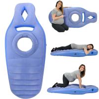 ❁▨♧ Yoga Mat for Pregnant Women Comfortable Flocking PVC Inflatable Mattress with Hole Exercise Home Sports Gym Fitness Pilates Pads