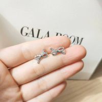 Galaroom Jewelry ต่างหูเพชรสวิสcz รุ่น Lady Ribbon