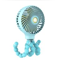 Third Gear Mini Portable Hanging Octopus Shape Stand Adjustable Handheld Usb Charging Fan Cooler For Baby Stroller Student Use