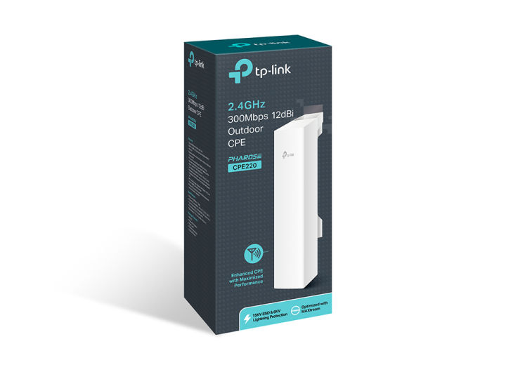 tp-link-cpe220-2-4-ghz-300-mbps-12-dbi-outdoor-cpe-ของแท้-รับประกันสินค้า-3-ปี