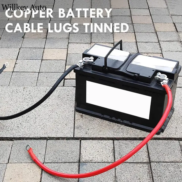 Copper Power Inverter Wire 2AWG 2inch Gauge Battery Cable Set with 3
