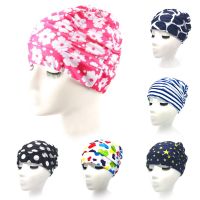 Unisex Long Hair Swim Pool Adults High Elasticity Printed Soft Bathing Beach Nylon Non Slip Turban Swimming Cap Stretch SportsTHTH